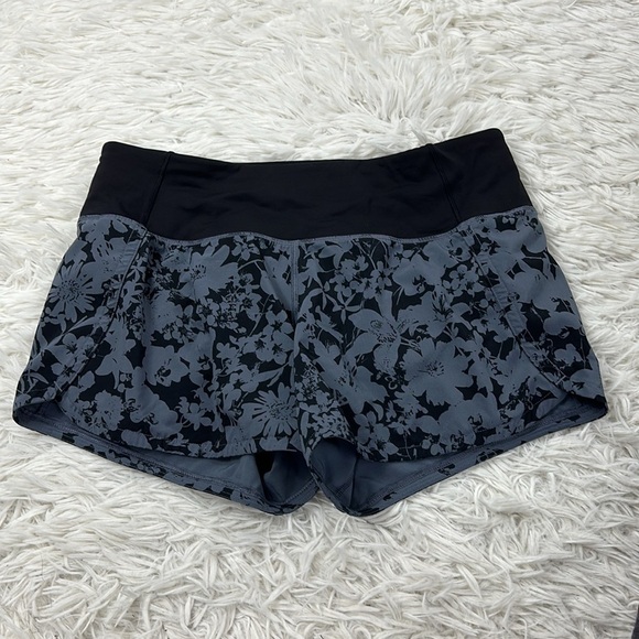 Lululemon Run Times Short II*4" Efflorescent Nebula Black / Black - Picture 1 of 6
